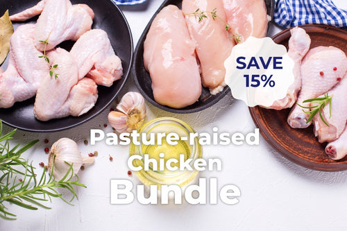 pasture raised chicken breasts, drumsticks, wings, more