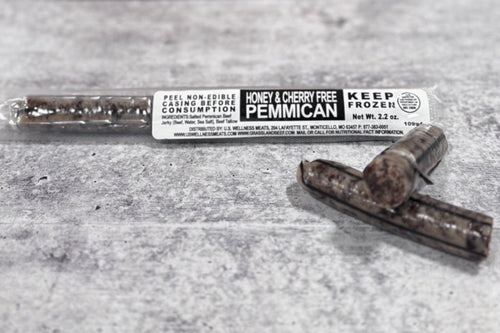 honey cherry free chunky pemmican bar