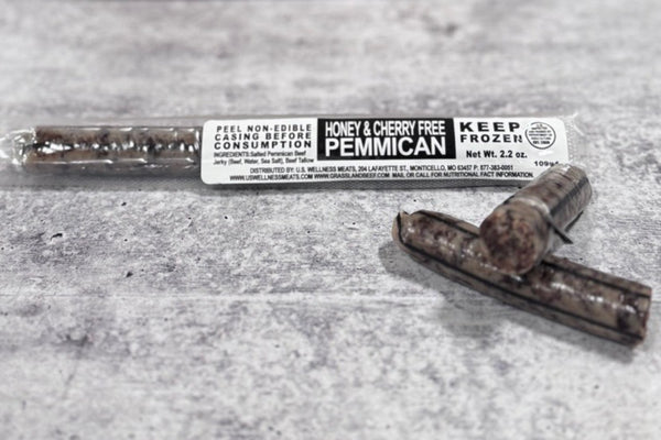 honey cherry free chunky pemmican bar