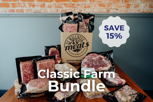 variety steaks, roasts, ground beef, franks, classic bundle