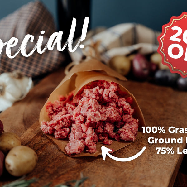 75% Lean Ground Beef Sale 20% off