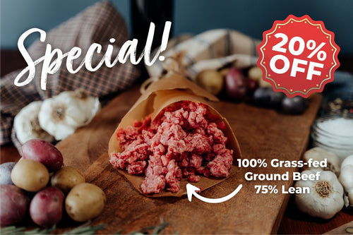 75% Lean Ground Beef Sale 20% off