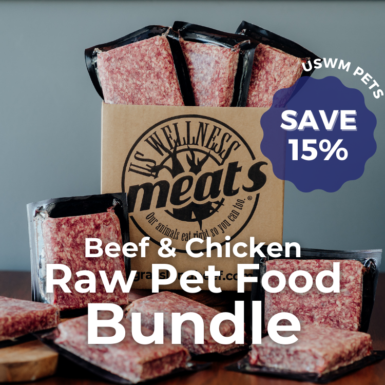 beef and chicken raw pet food bundle