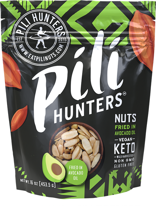 pili hunters nuts fried in avocado oil, keto nuts