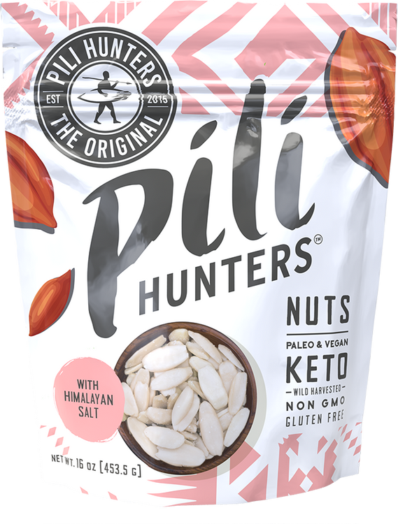 Pili Hunters™ Nuts - Just Pink Himalayan Salt