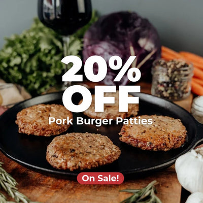 Pork Burger Patties - 4 (4oz)