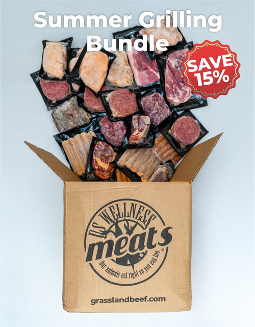 variety of meats spilling from box