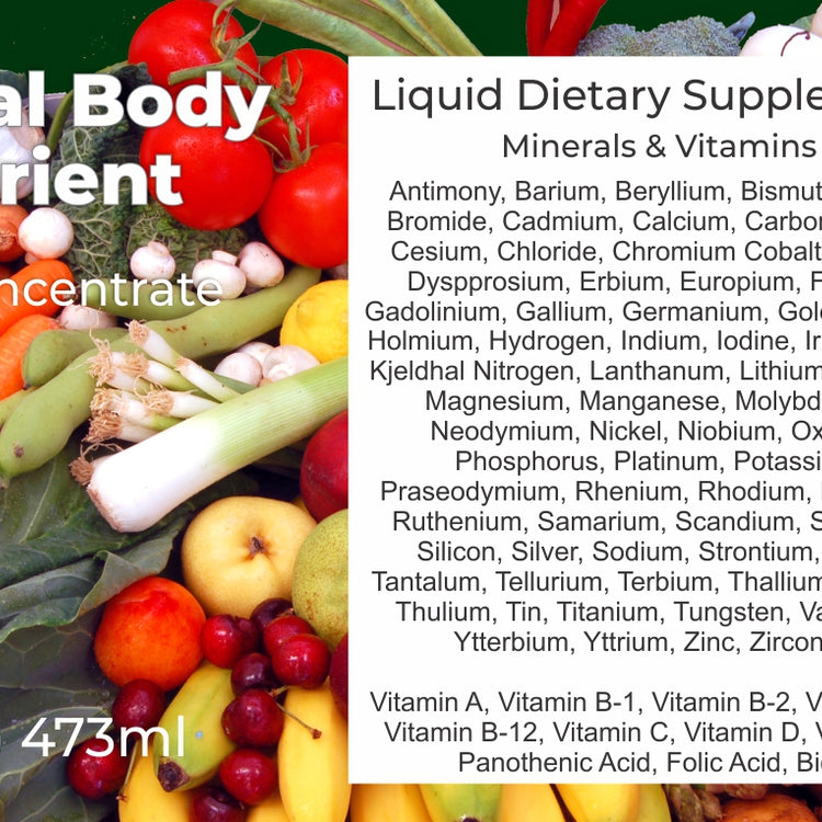 Total Body Nutrients, Liquid Dietary Supplement, Minerals & Vitamins