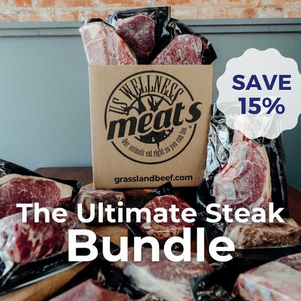 ultimate steak bundle, variety of grass-fed steaks