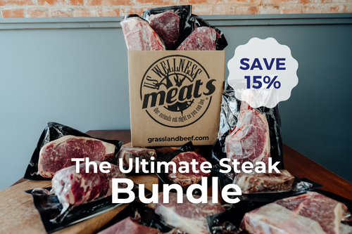 ultimate steak bundle, variety of grass-fed steaks