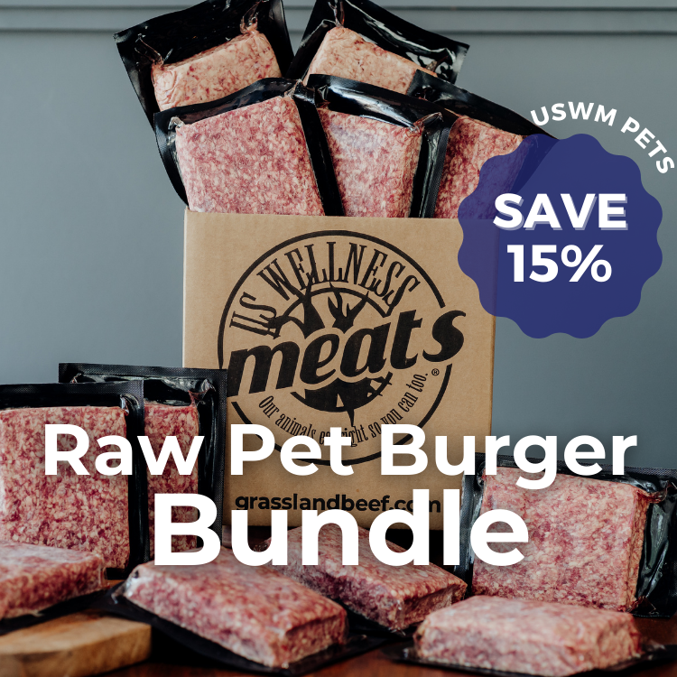 ground pet burger chubs