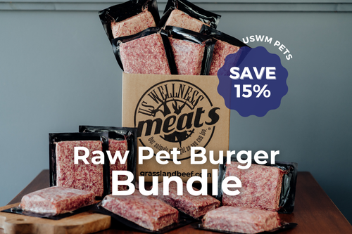 ground pet burger chubs