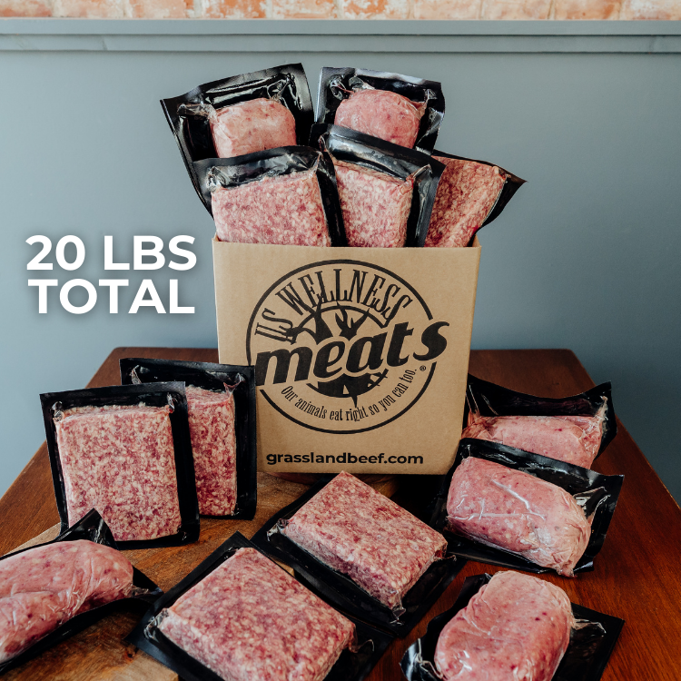 beef and chicken raw pet food bundle