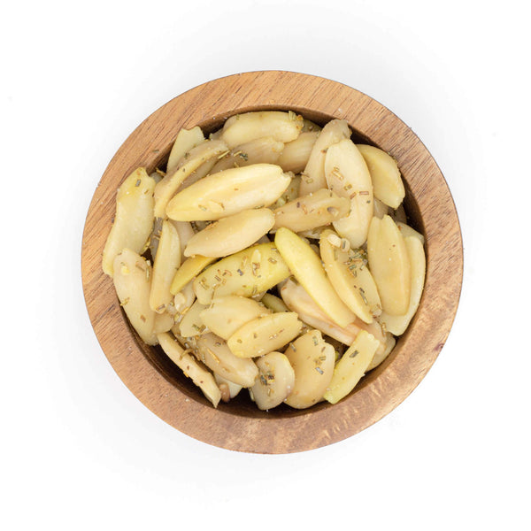 pili hunters rosemary and olive nuts in bowl