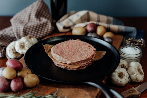 Beef, Patties - 2 (6oz) 55% lean for Keto Diet