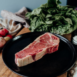 grassfed beef delmonico Steak, classic NY strip