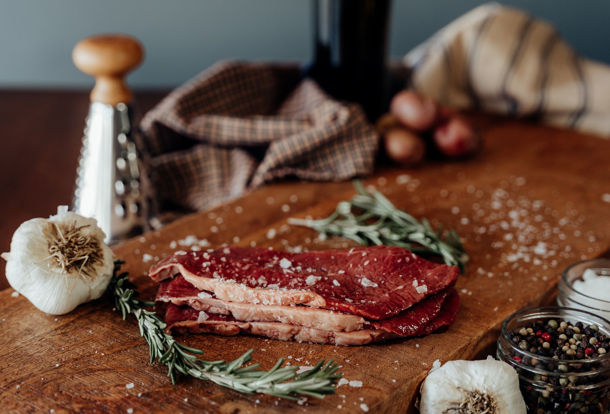 Beef Thin Sirloin Keto Steaks 1 lb US Wellness Meats