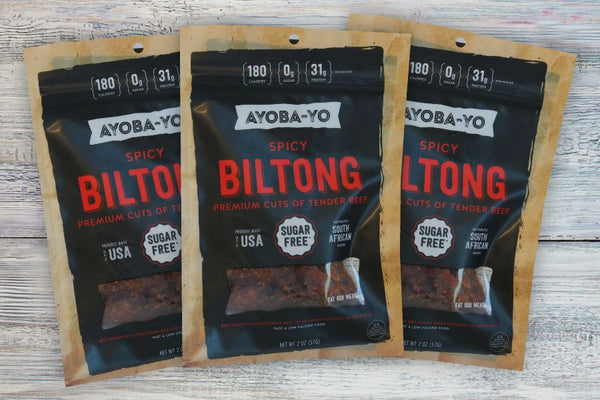 Ayoba Yo Spicy Biltong, grassfed jerky