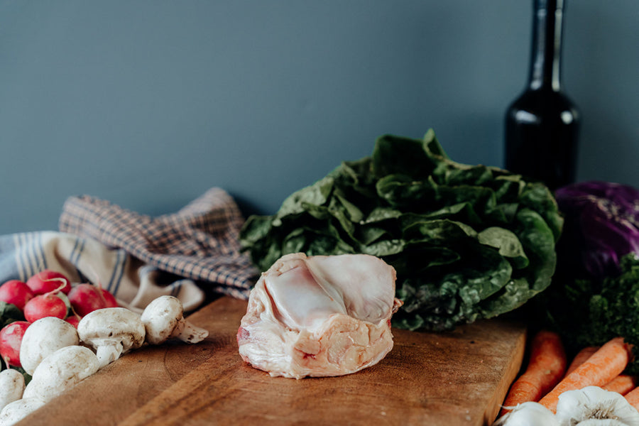Meaty Peeled Knuckle Bone 15 oz US Wellness Meats