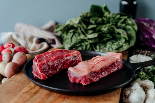 Boneless Beef Short Ribs on skillet