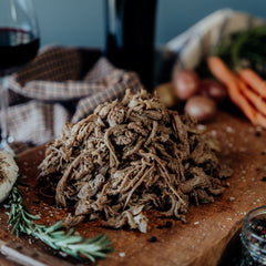 Plain Slow Roasted Shredded Beef - 1 lb.