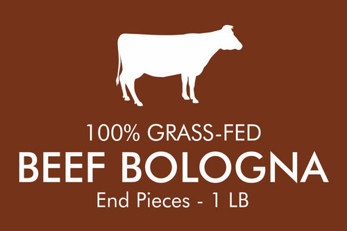 grassfed beef bologna end pieces icon with cow