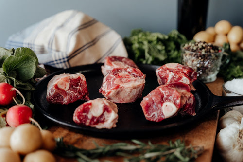 grassfed lamb osso buco, lamb shank bones