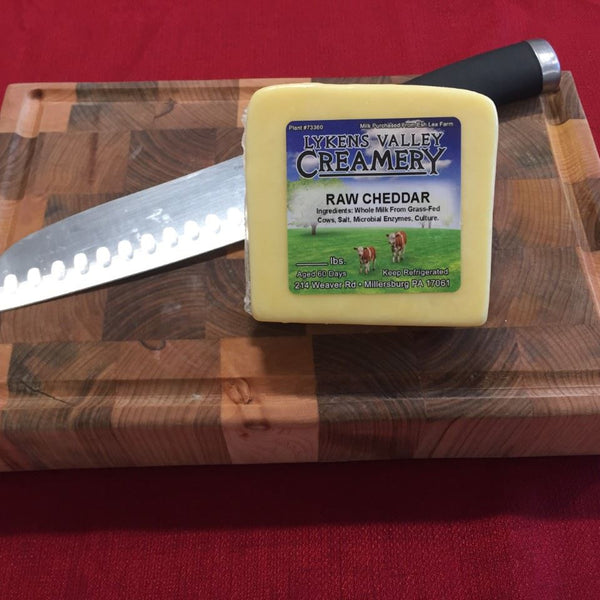 Raw Grass-Fed Mild Cheddar Cheese - 10.5 oz.