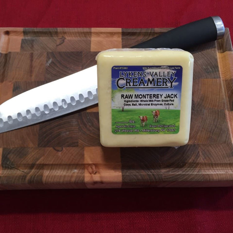 Raw Grass-Fed Monterey Jack Cheese - 10.5 oz.