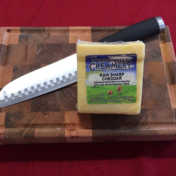 Raw Grass-Fed Sharp Cheddar Cheese - 10.5 oz.